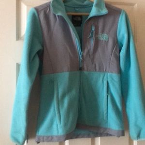 Northface turquoise teal blue Denali xs